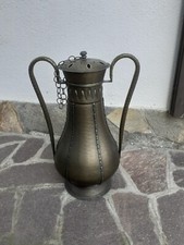 ✅💯 Grande Anfora Portaombrelli Da Ingresso Fioriera Rame Argentato Ottonato 