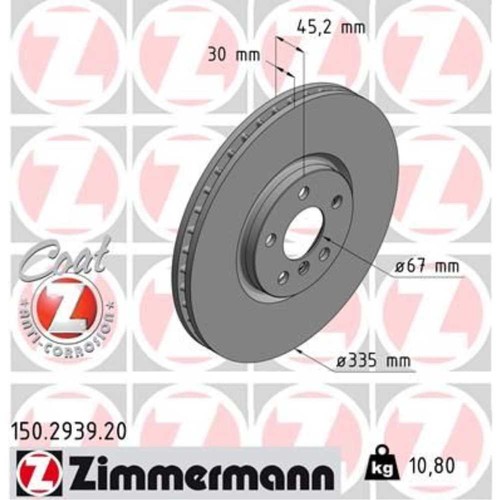Zimmermann disco freno - 2x,