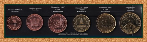 2007 slovenia monete corso - monete,