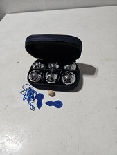 SET MINI SFERE BOCCE SFERE METALLO ACCIAIO CROMATO 