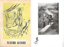 TEATRO ALFIERI BISARCA RICCARDO BILLI ARNOVA MARIO RIVA 1951 TORINO