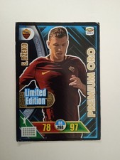 CARD CALCIATORI PANINI ADRENALYN 2017/18 LIMITED EDITION PREMIUM ORO DZEKO NEW