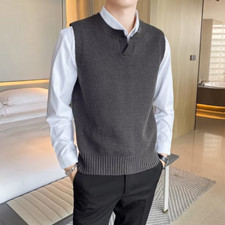 Uomo Maglia Gilet Maglieria