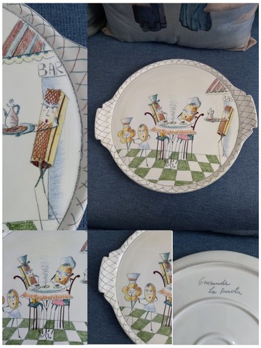 Vintage raro piatto decorativo - vintage,