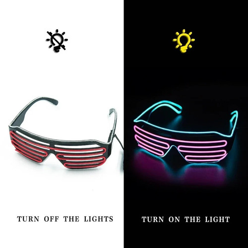 Occhiali rave neon