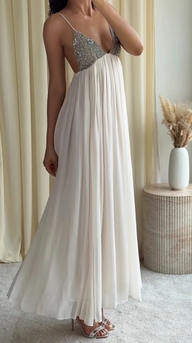 Zara abito midi - midi, perline