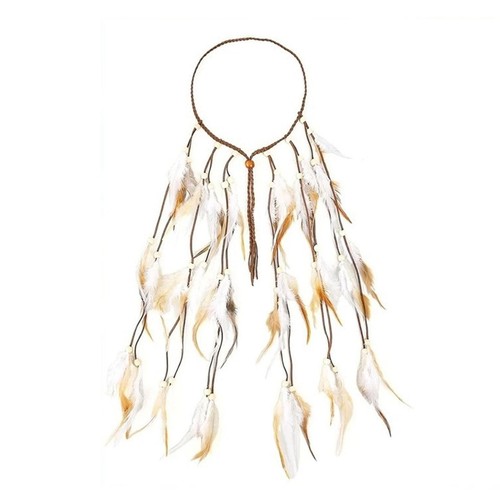 Cerchietto con piume - , per