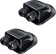 ACTIUSIS Passacavo per tetto 2 pezzi colore nero passacavo passacavo