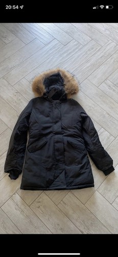 Piumino parka nero giubbino
