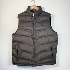 Timberland Gilet Uomo Puffer Gilet Nero Piumino Imbottito Senza Maniche Reversibile XL