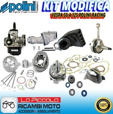 MAXI KIT GRUPPO TERMICO RACING + ALBERO MOTORE VESPA 50 130 SPECIAL R L N APE PK