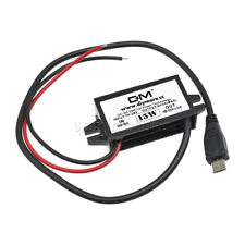 Modulo convertitore caricabatterie auto DC-DC da 12V a 5V 3A 15W con cavo micro USB