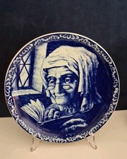 Antico Piatto Decorativo Delft Boch La Louviere Collezione
