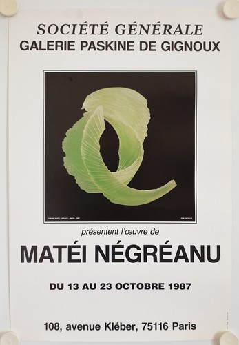 Affiche matei negreanu 1987 - matei,