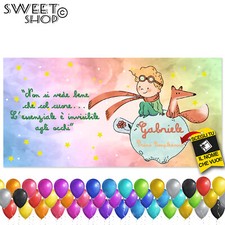 Striscione COMPLEANNO BANNER PERSONALIZZATO PICCOLO PRINCIPE PRIMO COMPLEANNO