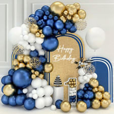 Kit Arco Palloncini Blu Oro