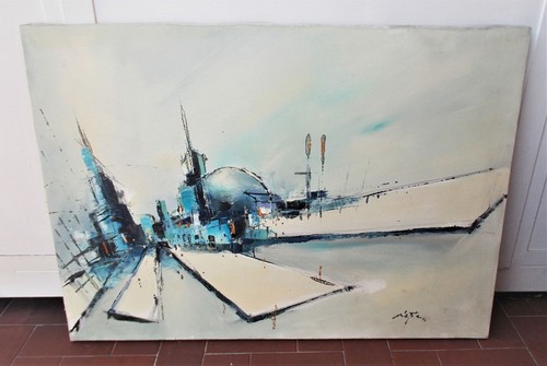 Quadro olio nepote porto - nepote,