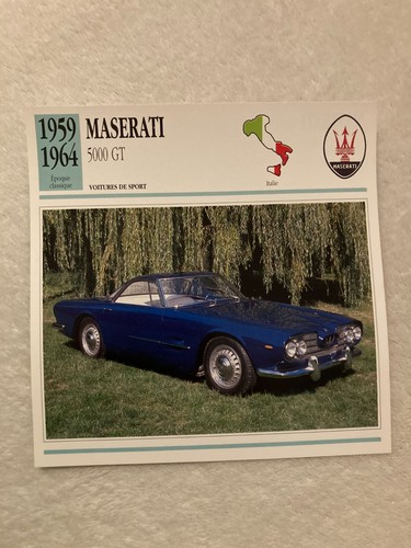 Carte fiche auto - carte,