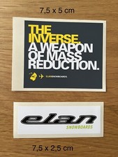 2 adesivi ELAN snowboard *