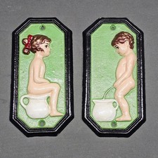 Targa WC in ghisa set