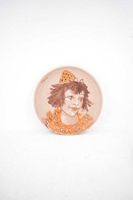 Piatto Dipinto A Mano Firmato Verzolini Clown 24 Cm Mod. C