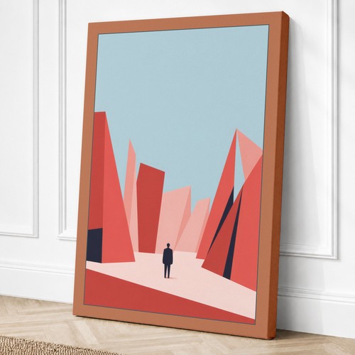 Figura città geometrica - figura, in