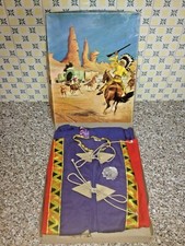 COSTUME DI CARNEVALE INDIANO SARTI MILANO MADE IN ITALY VINTAGE ANNI 70 NEW tg.2