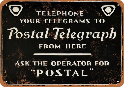Insegna metallo telefona - metallo,