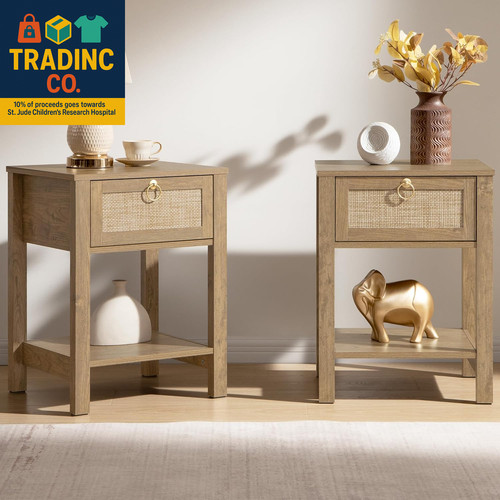 Set comodini rattan - set, 2
