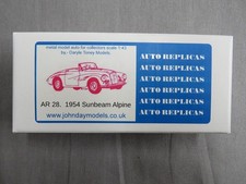1:43 REPLICHE AUTO A.R. 28 1954 RAGGIO DI SOLE AUTO ALPINA KIT METALLO BIANCO
