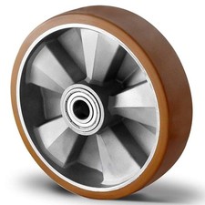 Ruota 200 x 50 Foro 20 per Transpallet Cerchio Nylon Rivestimento poliuretano