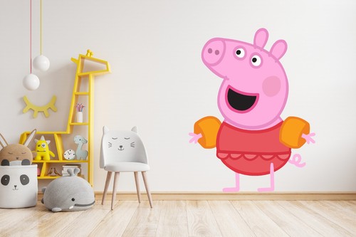 Adesivo murale peppa pig - murale,