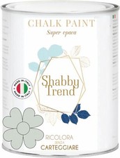 CHALK PAINT Pittura Shabby Chic Vintage Mobili Extra Opaca GRIGIO POLVERE