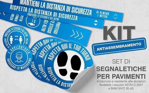 Kit adesivi blu - 10,