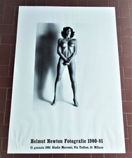 Manifesto HELMUT NEWTON Fotografie 1980-81 Mostra Milano 1981 - Poster 70X100