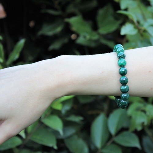 Braccialetto malachite sfera - malachite,