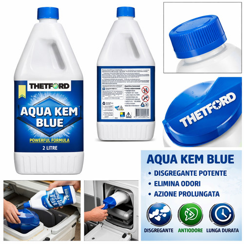Aqua kem blue - blue, wc