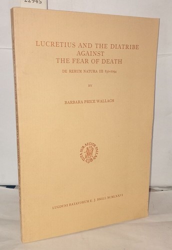 Lucretius and the diatribe - lucretius,