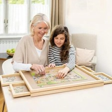 Tavolo puzzle in legno | fino