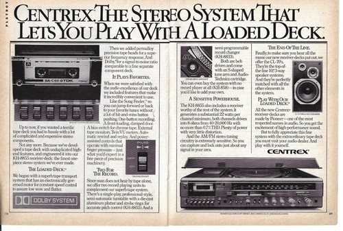 Pioneer centrex stereo system - centrex,