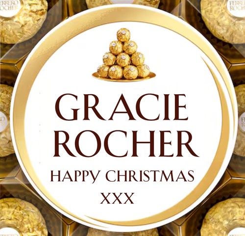 Etichetta ferrero rocher - etichetta,