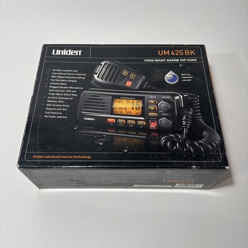 Uniden um425bk radio vhf - radio,