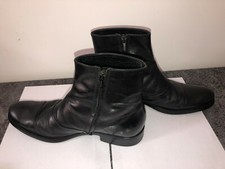 Carini Stivali Pelle Nero Uomo