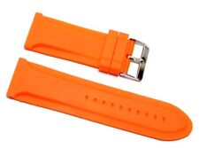 Cinturino in gomma arancione per orologio 28mm tipo panerai new silicone caucc
