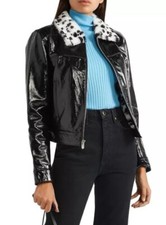 Giacca in pelle verniciata THE