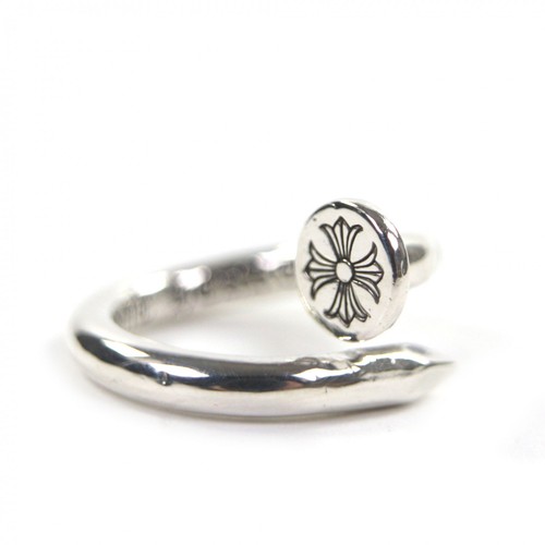 Grande anello cuori cromati - grande,