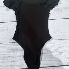 ZARA Ruffled Sleeve Body Suit