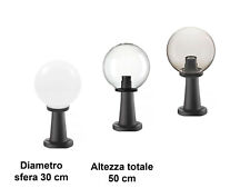 LAMPIONE LAMPIONI GLOBO BASSO DA ESTERNO ILLUMINAZIONE GIARDINO COMPLETO H 50 cm