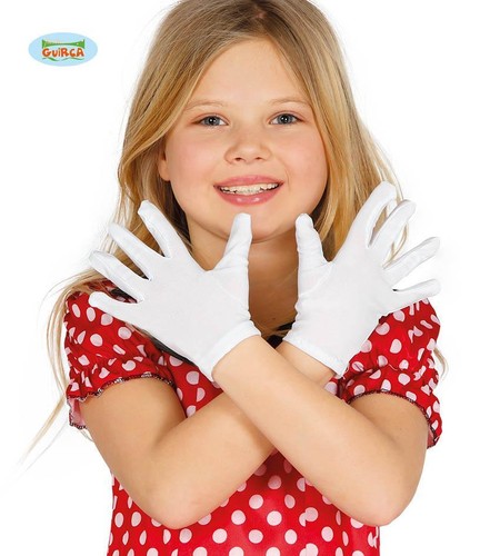 Guanti bianchi bambino bambina
