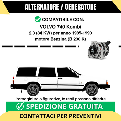 Alternatore volvo 740 kombi - alternatore,